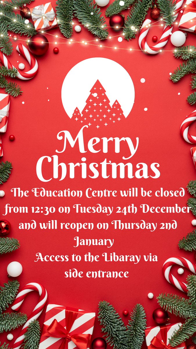 The RLI Education Centre will be closed for Christmas from 12:30pm on 24 December 2024 and will reopen on 2 January 2025. WGH Centre will be closed from 19 December until 6 January 2025. We look forward to seeing you in the new year! #agreatplacetowork #agreatplacetobecaredfor