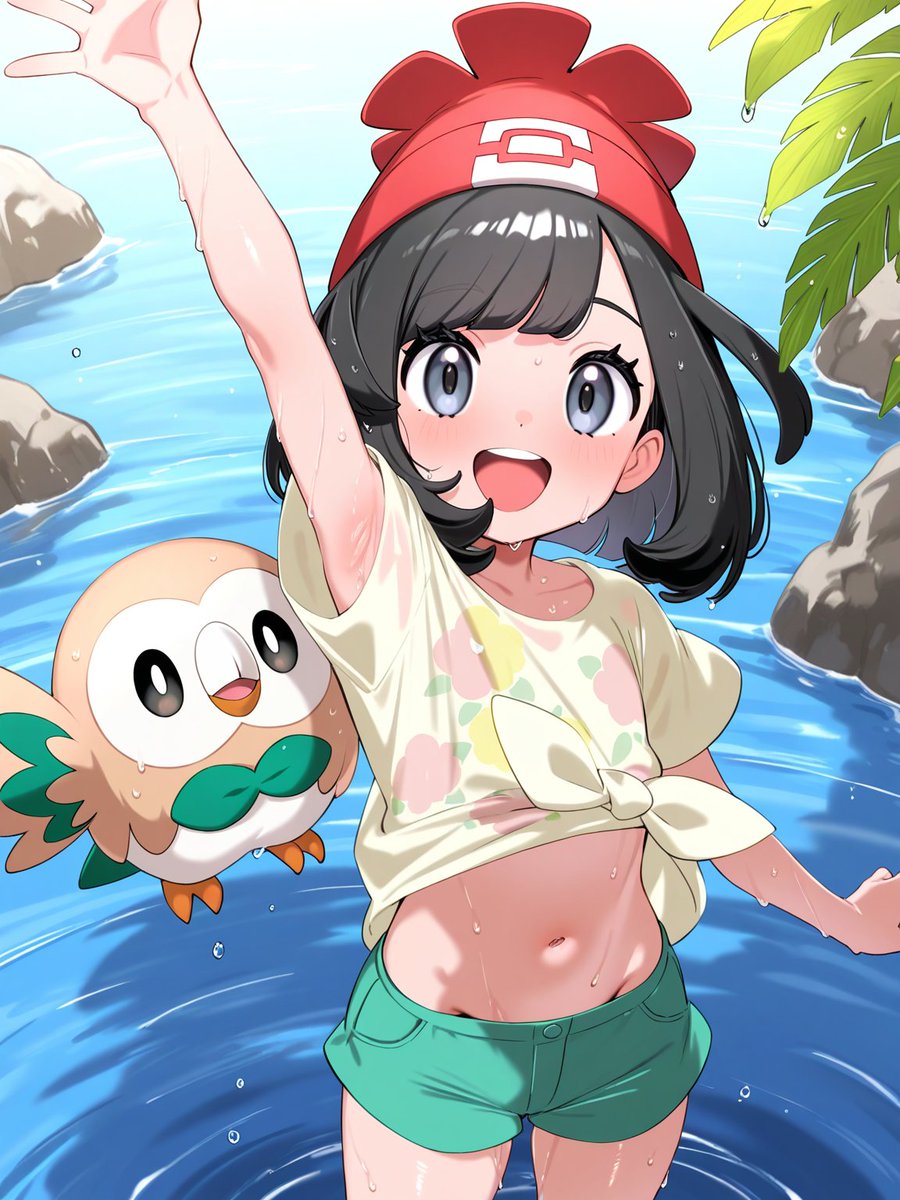 カスミ、ミヅキ、モミ、ユウリの腋(ポケモン) 