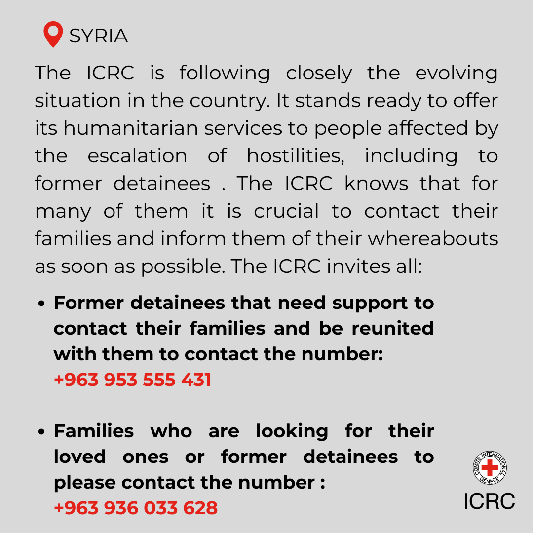 ICRC Syria tweet media
