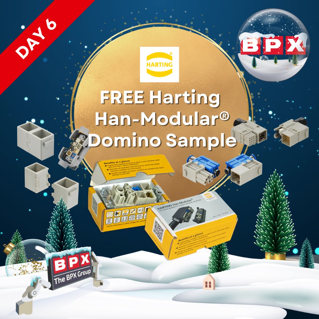 The 12 Days of BPXmas 2024 Continues🎁

DAY 6 is brought to you in partnership with <a href="/hartinguk/">HARTINGUK</a>!🎅

Request a FREE sample Han-Modular® Domino Connector and a copy of the 'Users Guide to Termination Technologies' >> goto.bpx.co.uk/DZwBadE

T&amp;C's applied - goto.bpx.co.uk/jJQlTuZ