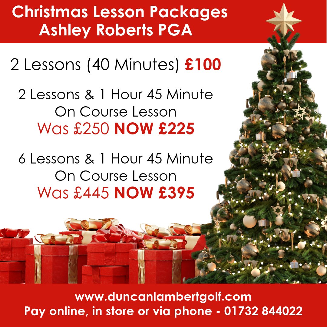 dlambertgolf's tweet photo. Christmas Lesson Packages!

Call us on 01732 844022 or visit us in-store to treat yourself or one of your loved ones today! https://t.co/EJ9fIbFkb0