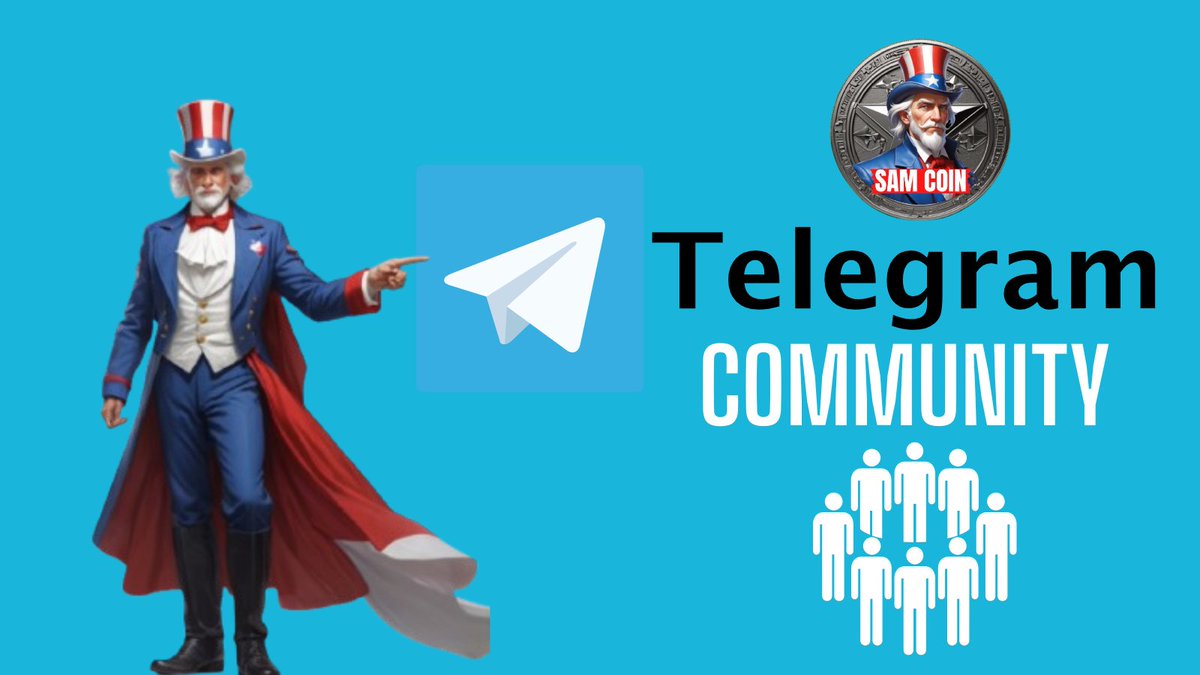 unclesamcripto's tweet photo. Join the SAM COIN community on Telegram and feel the strength of the USA! https://t.co/09EiuyzVrP #DonaldTrump #SamCoin #DeFi #SolanaMemeCoins https://t.co/w4WCUlBJbd