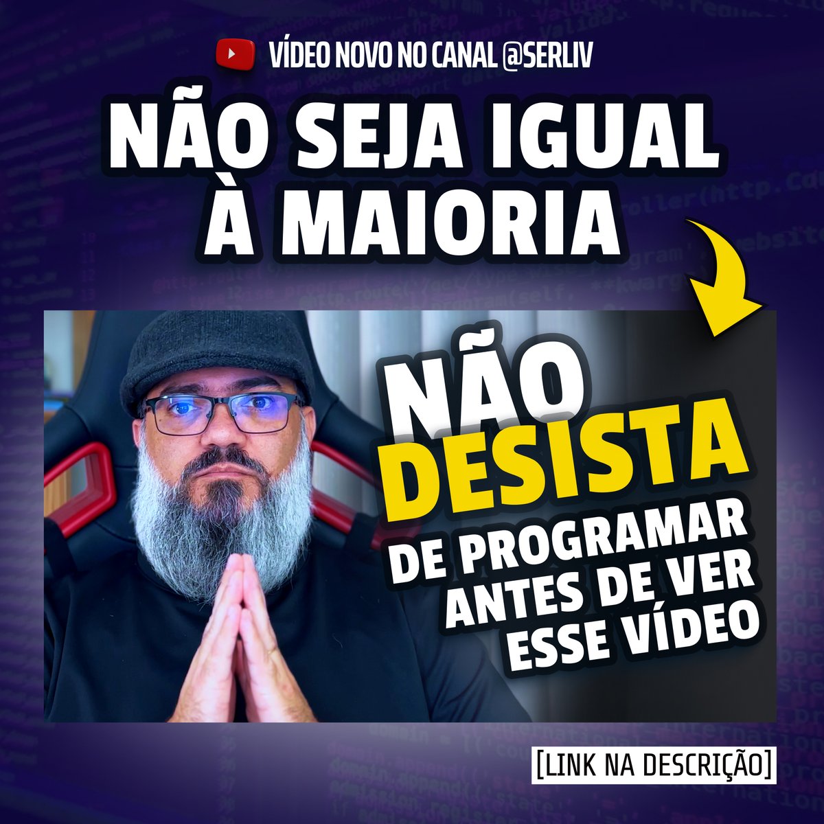 serlivcursos's tweet image. Por que a maioria das pessoas desiste de aprender programação? youtu.be/7j8kATFtAUA
#javascript #frontend #desenvolvimentofrontend #webdev #programação #lógicadeprogramação #algoritmo #aprenderprogramação #ProgramaçãoParaIniciantes #DicasDeProgramação #DesenvolvimentoWeb
