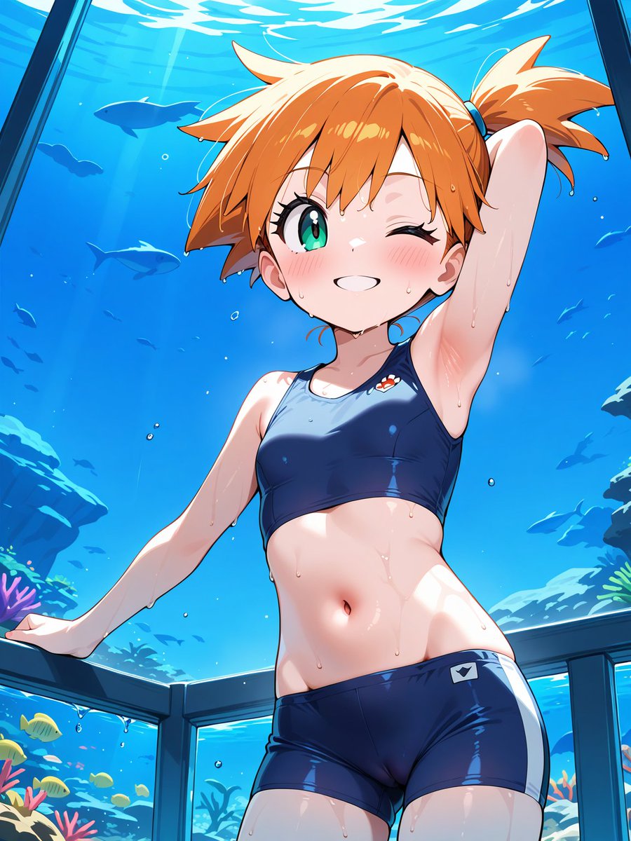 カスミ、ミヅキ、モミ、ユウリの腋(ポケモン) 