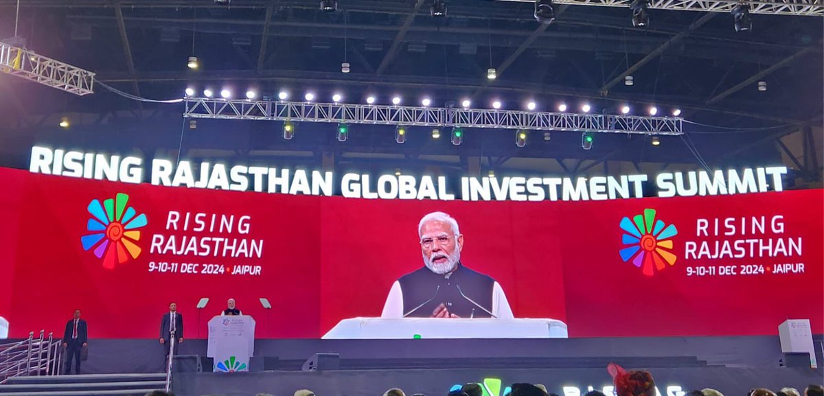 SGinIndia's tweet photo. 🇸🇬 is proud to be a Country Partner for the #RisingRajasthan Investment Summit. Our delegation was happy to hear PM @narendramodi's speech about Rajasthan's immense potential, and is exploring investments in the state - HC Wong @BJPRajasthan @RajCMO @BJPRajasthanIT @BhajanlalBjp https://t.co/OVqInFDsZU