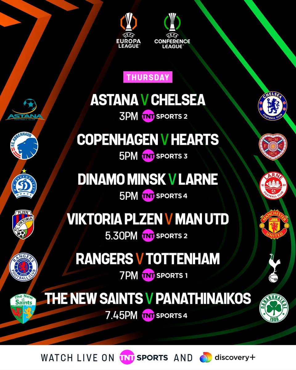 Football on TNT Sports (@footballontnt) on Twitter photo A Thursday full of action โฝ๏ธ
๐จ Coverage starts from 3pm!
๐บ <a href="/tntsports/">TNT Sports</a> & <a href="/discoveryplusUK/">discovery+ UK</a> A Thursday full of action โฝ๏ธ
๐จ Coverage starts from 3pm!
๐บ <a href="/tntsports/">TNT Sports</a> & <a href="/discoveryplusUK/">discovery+ UK</a>