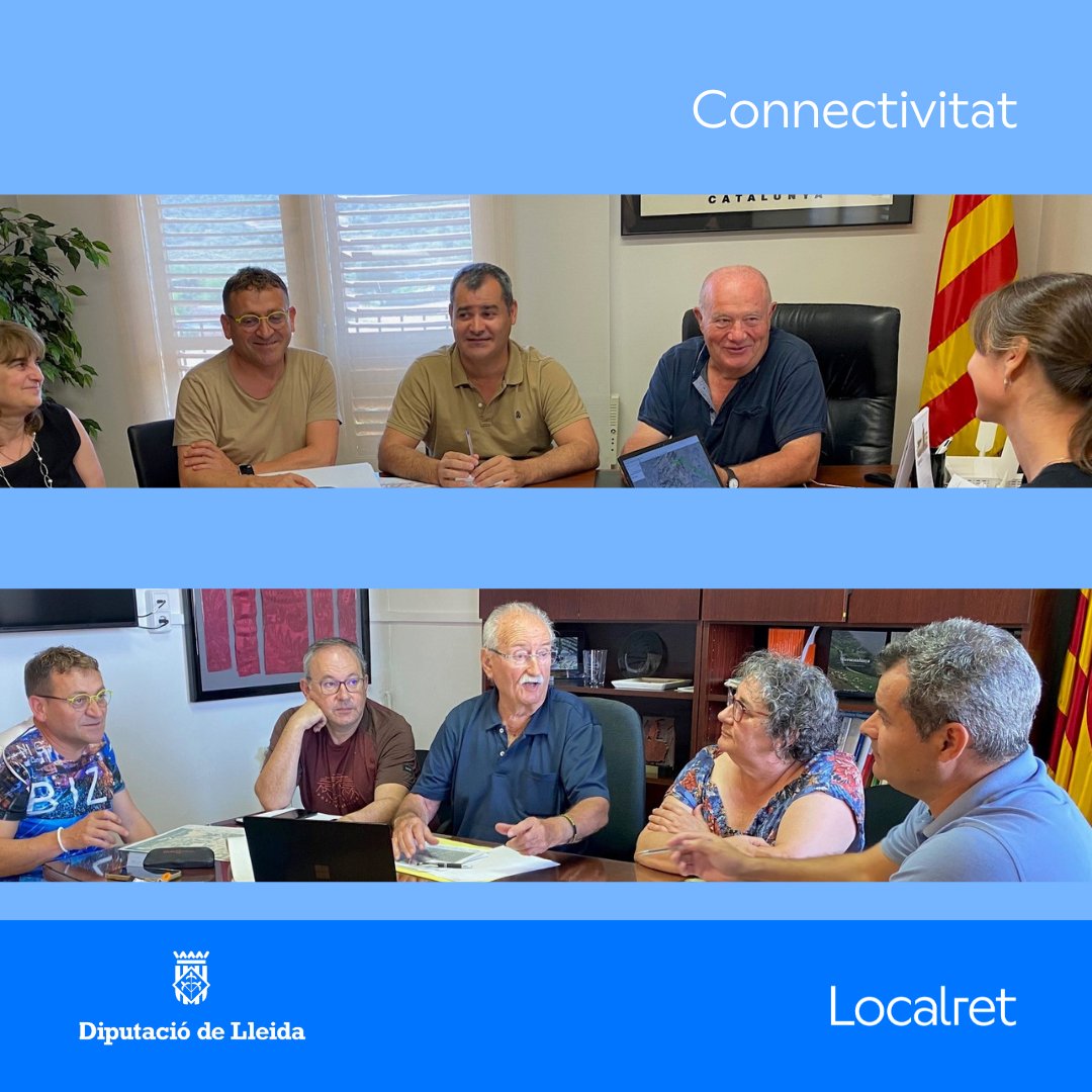 Localret (@localret) on Twitter photo 🚧A Localret, col·laborem amb la <a href="/DiputacioLleida/">Diputació de Lleida</a> per impulsar el desplegament d’infraestructura i xarxa pública de fibra òptica al territori.
🏘️Fa unes setmanes, vam reunir-nos amb els ajuntaments d’Oliola i Llimiana per validar-ne el traçat.
#ServeisLocalret #connectivitat 🚧A Localret, col·laborem amb la <a href="/DiputacioLleida/">Diputació de Lleida</a> per impulsar el desplegament d’infraestructura i xarxa pública de fibra òptica al territori.
🏘️Fa unes setmanes, vam reunir-nos amb els ajuntaments d’Oliola i Llimiana per validar-ne el traçat.
#ServeisLocalret #connectivitat