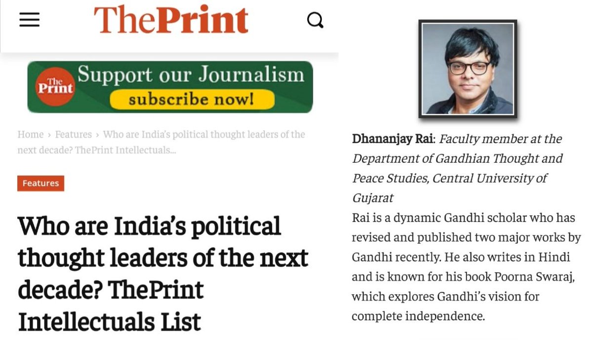 Thank you so much, The Jury of The Print, for reposing faith to augur the dimensions of political thought. To be on the list (among the other fourteen) was unexpected. The unexpected also brings out unstated reflection: