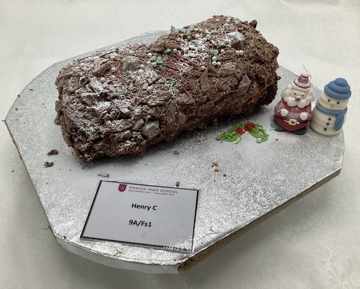 IpswichHigh's tweet image. Year 9 have been busy baking Festive Chocolate Logs!

Here is a selection from their bake-off last week. From classic designs to unique twists, these young bakers have truly outdone themselves. 🎂#FestiveBakes #Year9Bakers