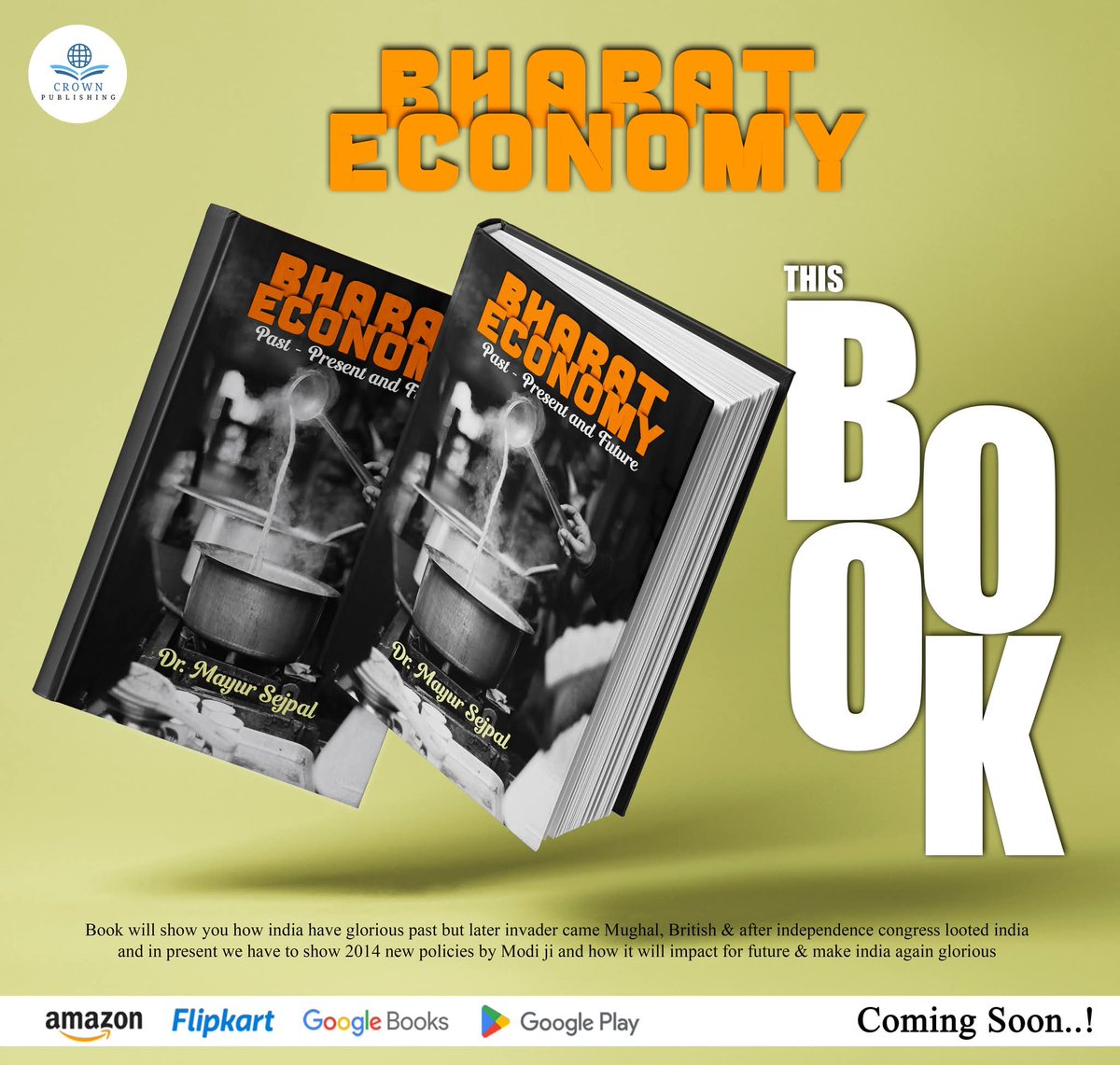 Finally my book will be available soon in 2025...

"Bharat Economy" past - present &amp; future...