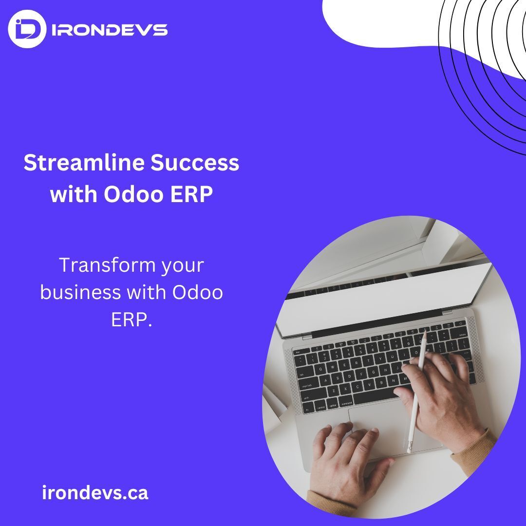 Irondevsdigital's tweet image. At Iron Devs Digital, we empower businesses with advanced Odoo Enterprise Resource Planning (ERP) solutions. Discover the power of unified resource planning with Iron Devs and see your business efficiency soar.

#OdooERP #BusinessSolutions #IronDevsDigital #EfficiencyBoost
