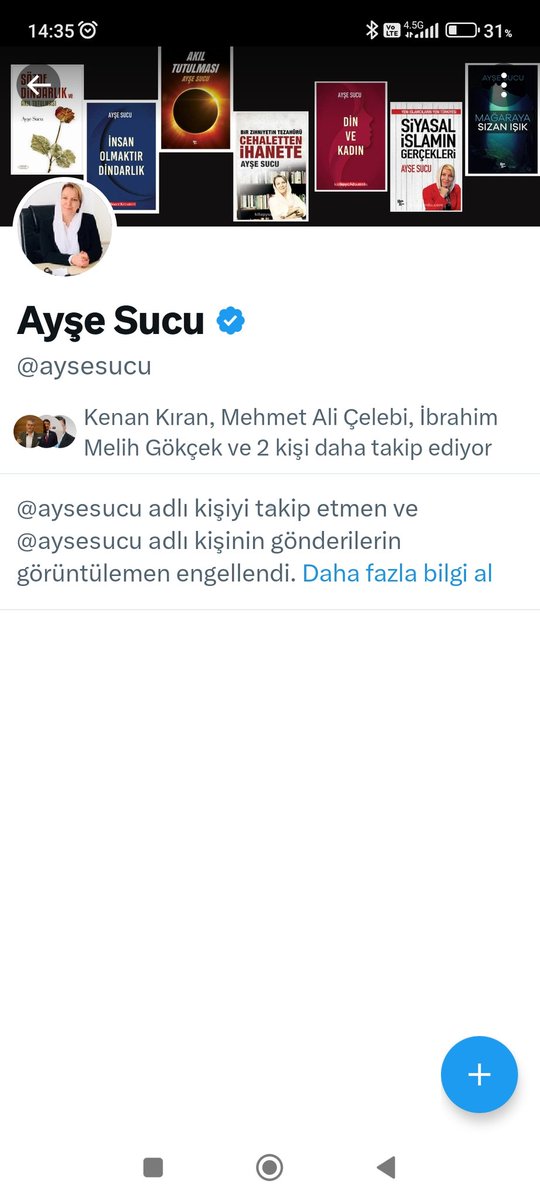 Doğruluğun erdemlerinden ve ahlaktan bahseden bu hanımefendiye kendisine belediyenin asfalt üreten şirketinde neden  görev aldığını  sorduğum için beni engellemiş.