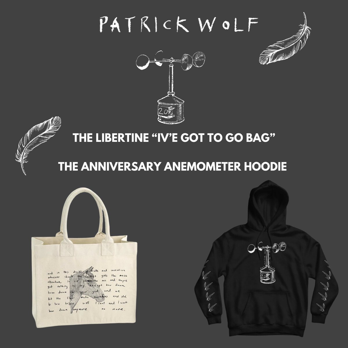 100__PERCENT's tweet image. Wind In The Wires 20 Year Anniversary Abbey Road Remaster and The Effigies 10” Vinyl by @_PATRICK_WOLF is out now.
Shop for limited signed copies and exclusive merchandise on the Patrick Wolf official store.
patrickwolf.com