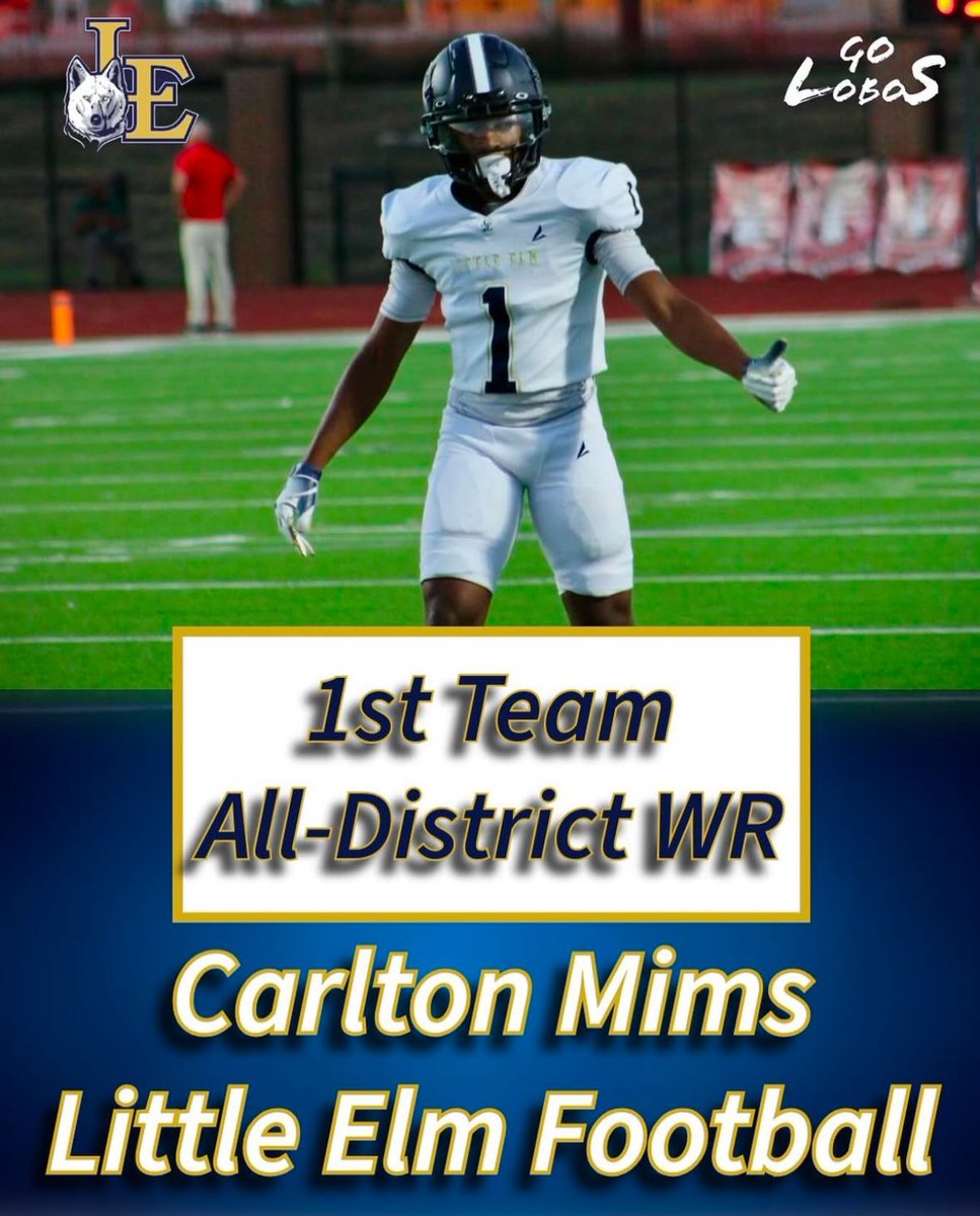 Blessed to be named a 1st Team All District WR
<a href="/CoachBCarroll6/">Bryson Carroll</a> <a href="/RTexada/">Coach Texada</a>