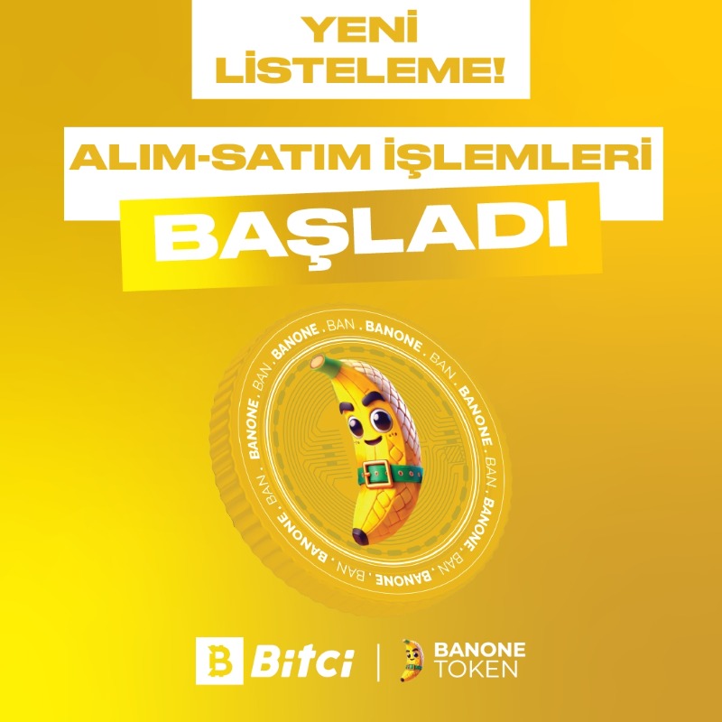 safebitcom's tweet photo. Solana ağında üretilen Banone (BAN) Bitci’de listelendi! 🍌
Hemen işlemlerinize başlamak için tıklayın! ⤵️
#Banone $BAN