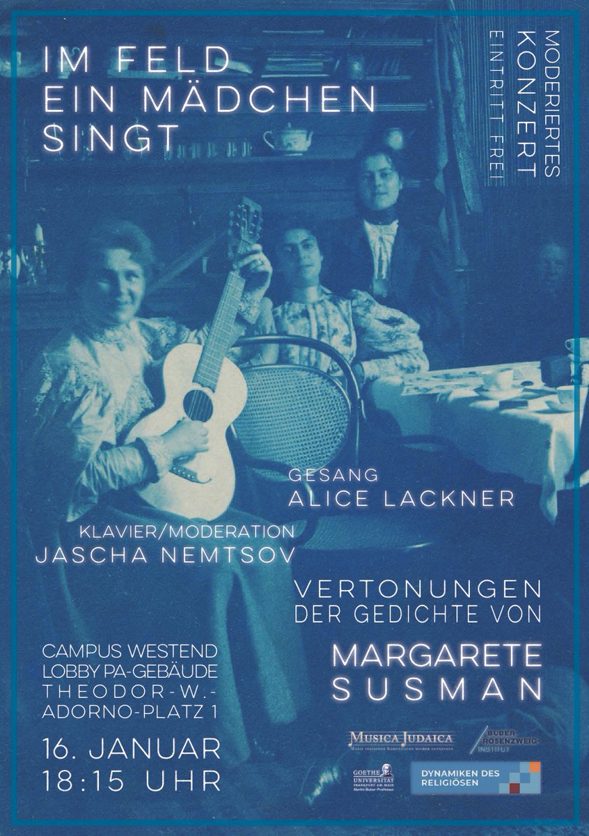 BuberInstitut's tweet photo. Im Januar gibt es wieder ein Konzert @goetheuni. https://t.co/u7x2VOrYnX