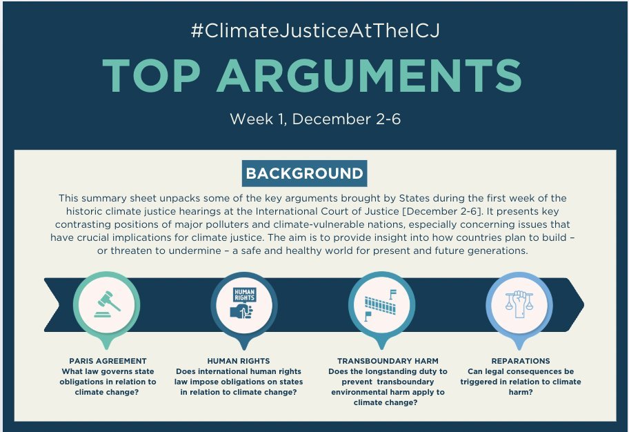 lienvandamme's tweet photo. Several rich countries such as 🇺🇸 &amp; 🇩🇪 claim that only @UNFCCC applies &amp; that individual States can’t be held accountable for #ClimateHarm.

The @CIJ_ICJ must expose such legal non-arguments, taking into account the full body of applicable law.

Read more: https://t.co/HrA6ZRygb8 https://t.co/wev6TdIDmg