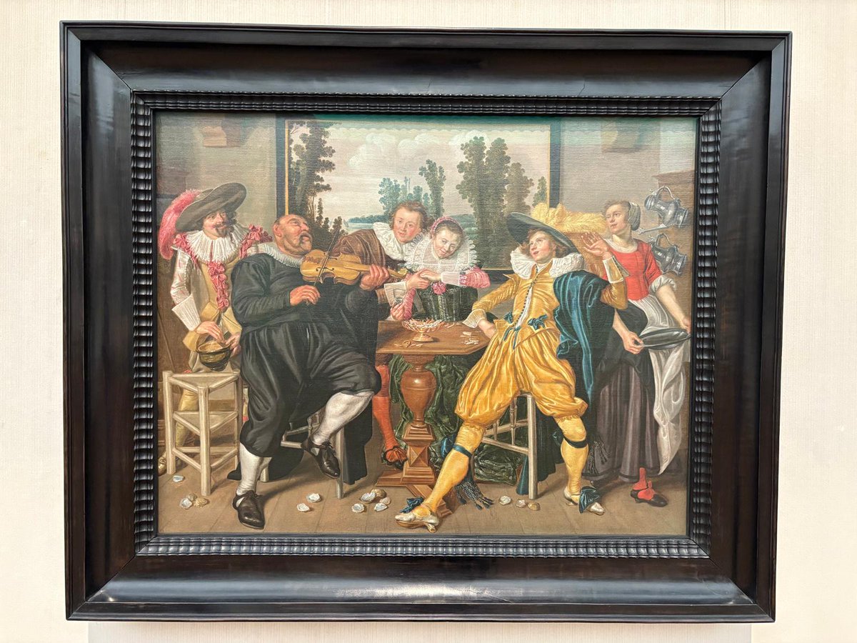 BobbingtonPost's tweet photo. Er zijn nog maar acht werken bekend van de schilder Willem Buytewech (Rotterdam, 1591/1592 - 1624) Uitvinder van het Nederlandse genrestuk.   

In de #Gemäldegalerie in Berlijn zag ik er afgelopen weekend één. In ons boek 'De schilders van #Rotterdam' staat hij natuurlijk ook! https://t.co/2o5wvJO4KZ
