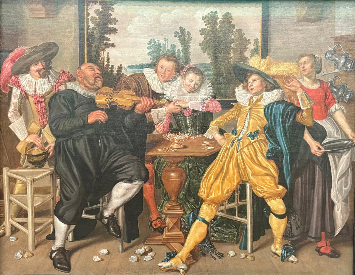 BobbingtonPost's tweet photo. Er zijn nog maar acht werken bekend van de schilder Willem Buytewech (Rotterdam, 1591/1592 - 1624) Uitvinder van het Nederlandse genrestuk.   

In de #Gemäldegalerie in Berlijn zag ik er afgelopen weekend één. In ons boek 'De schilders van #Rotterdam' staat hij natuurlijk ook! https://t.co/2o5wvJO4KZ