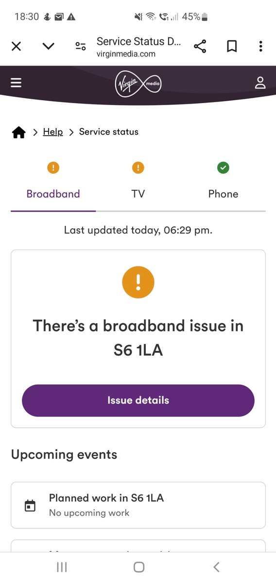 ConRadDinhoo's tweet photo. @virginmedia This is what it says https://t.co/EElToZfKPO