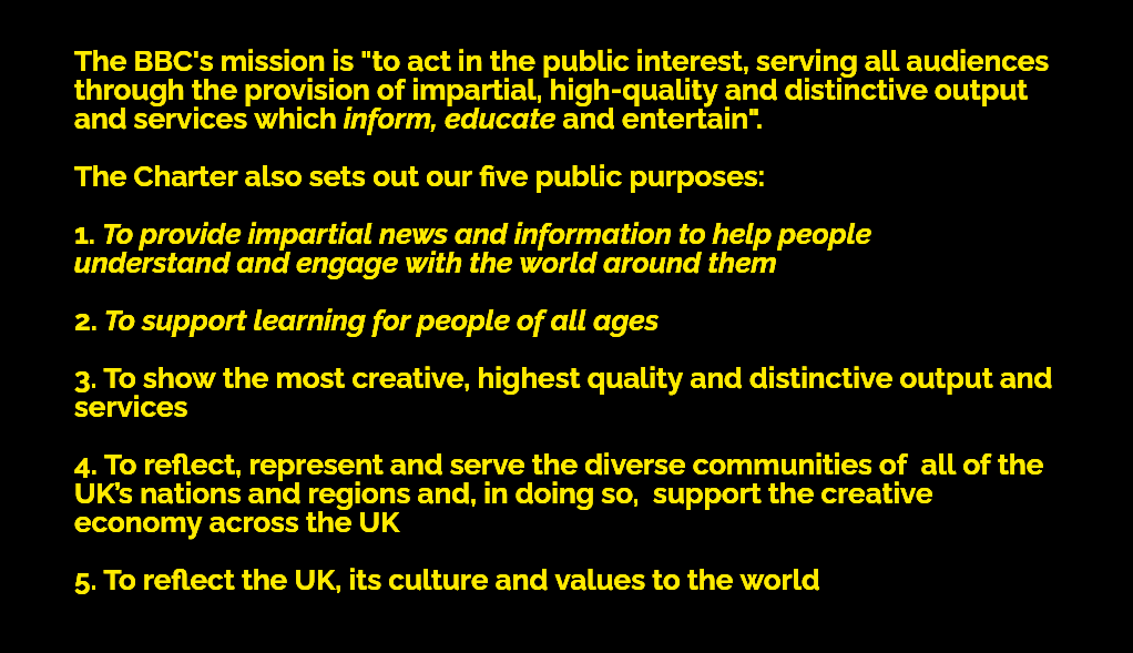 The <a href="/BBC/">BBC</a>'s desire to drive engagement means #bbcqt is now overly dependent on platforming guests known for generating division, soundbites, &amp; polarising controversy, rather than engaging in nuanced, respectful debate, which compromises its duty to 'INFORM &amp; EDUCATE' the public.
