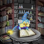 SlothApologist's tweet photo. Who up ponderin' they orb? It's Neopian Wizard Hours. https://t.co/tFSSHkfQny