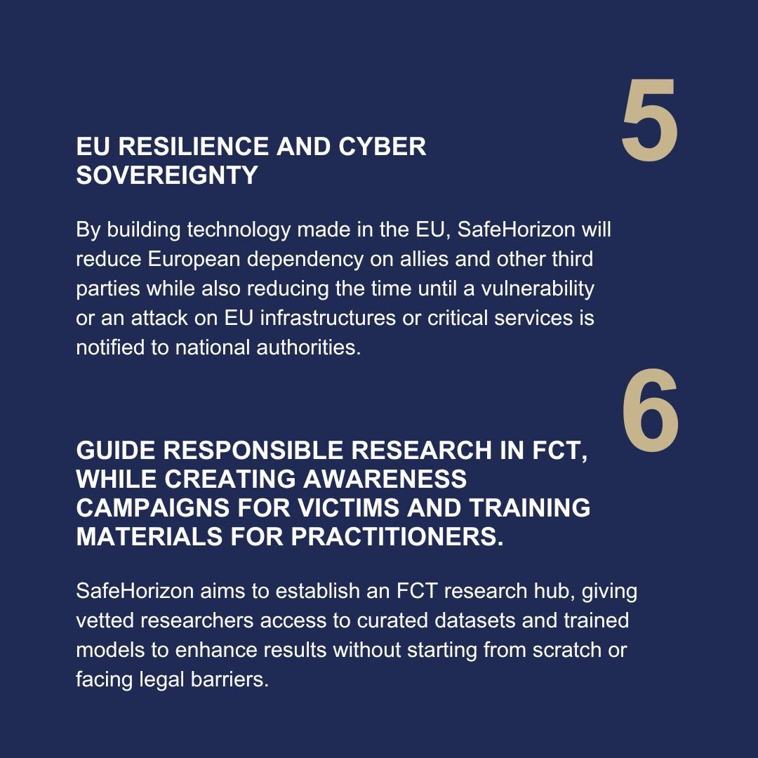 SafeHorizon Project EU (@safehorizon_eu) on Twitter photo <a href="/safehorizon_eu/">SafeHorizon Project EU</a> aims to enhance cybercrime investigations by integrating web intelligence, public dumps, and law enforcement data with machine learning for actionable evidence. 🚔💻
Learn more: project-safehorizon.eu
#SafeHorizonProjectEU #Cybersecurity #CrimePrevention <a href="/safehorizon_eu/">SafeHorizon Project EU</a> aims to enhance cybercrime investigations by integrating web intelligence, public dumps, and law enforcement data with machine learning for actionable evidence. 🚔💻
Learn more: project-safehorizon.eu
#SafeHorizonProjectEU #Cybersecurity #CrimePrevention