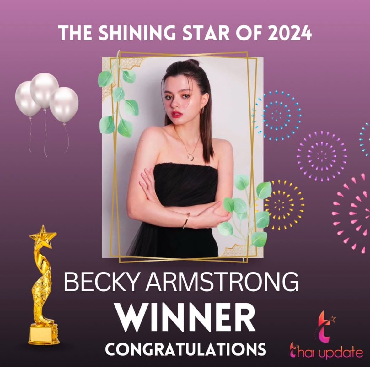 thaiupdate2021's tweet photo. This year's award winners on Thai Update! 🏆 

Thanks for your support and participation!

#FreenBecky  
#thaiupdate2019  
#thaiupdateawards2024 https://t.co/ZXYlOzN2sB