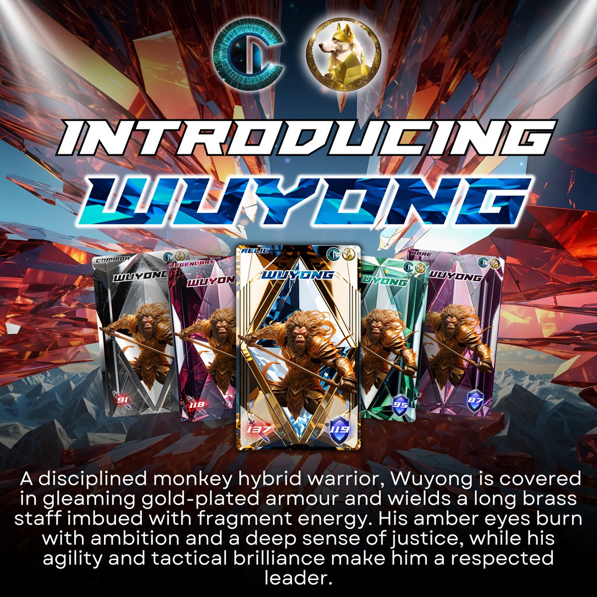 IncryptNFT's tweet image. NFT SHOWCASE #32

Name: Wuyong 
Faction: Hybrid 
Sub-Faction: Crystalclad Nobles 

See Wuyong&apos;s full character storyline in our Discord!
👉discord.gg/W8FGSQgW3S