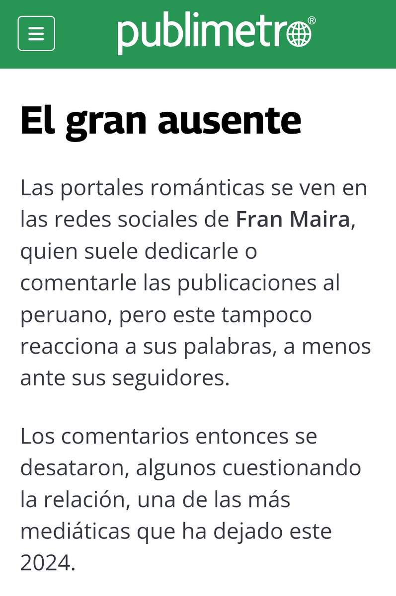 OveejaNegraa's tweet image. Cómo no vas a ser capaz de felicitar a tu "Chica" públicamente cuando se está ganando un disco de oro  por sus 10 millones. Díganme si eso no es sentirse menos. Lo logros públicos se felicitan públicamente. Por otro lado Publimetro de su país está exponiendo al Lord de la Elite