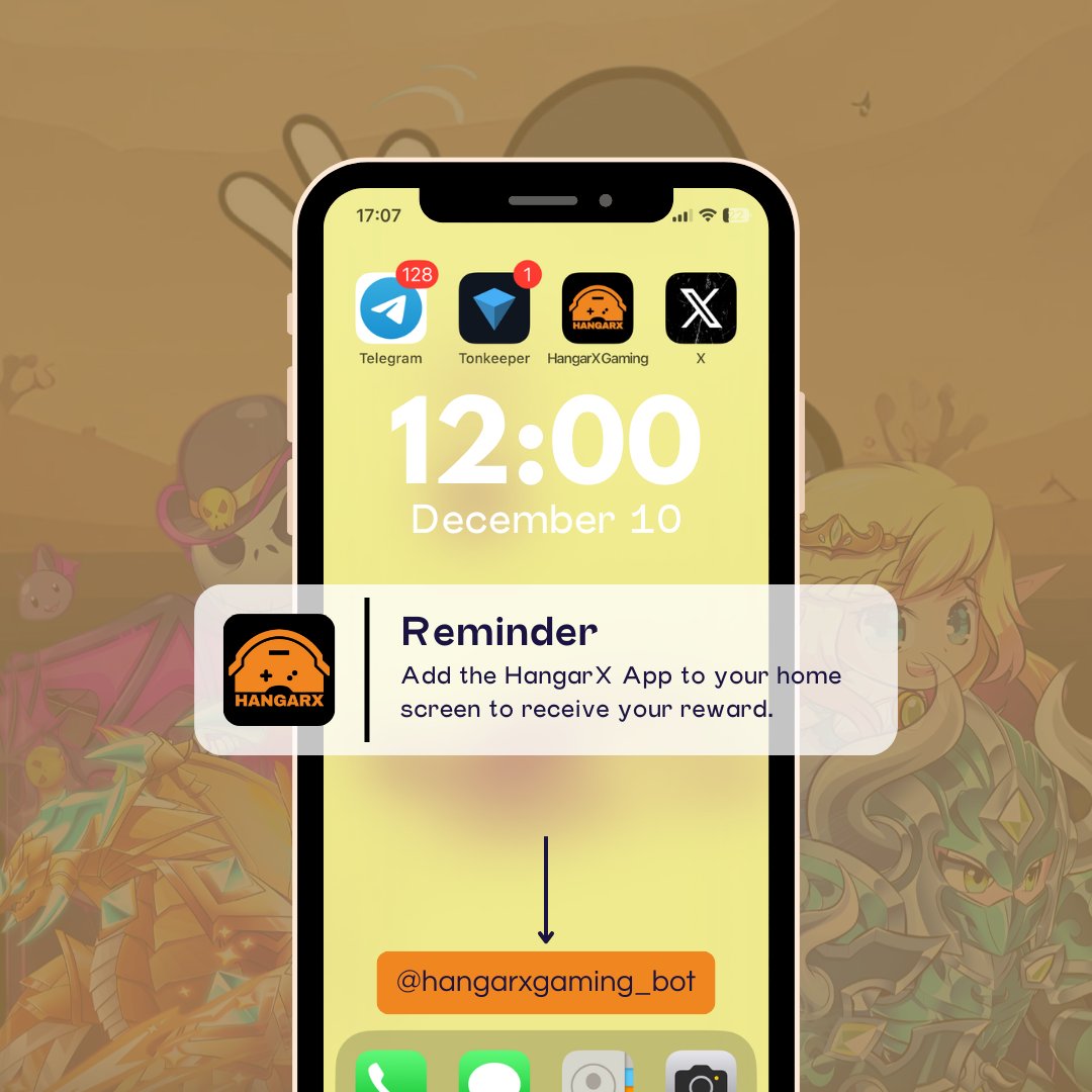 Happy #Monday Everyone! 🚀

Let’s kickstart the week with some extra fun and convenience! 🔥

✨ Want to access <a href="/Hangarxio/">HangarX</a>  in a flash? Add it to your homescreen and get ready to launch your gaming experience to the MOON! 🌕💥

👉 Show me your homescreen setups and let's take