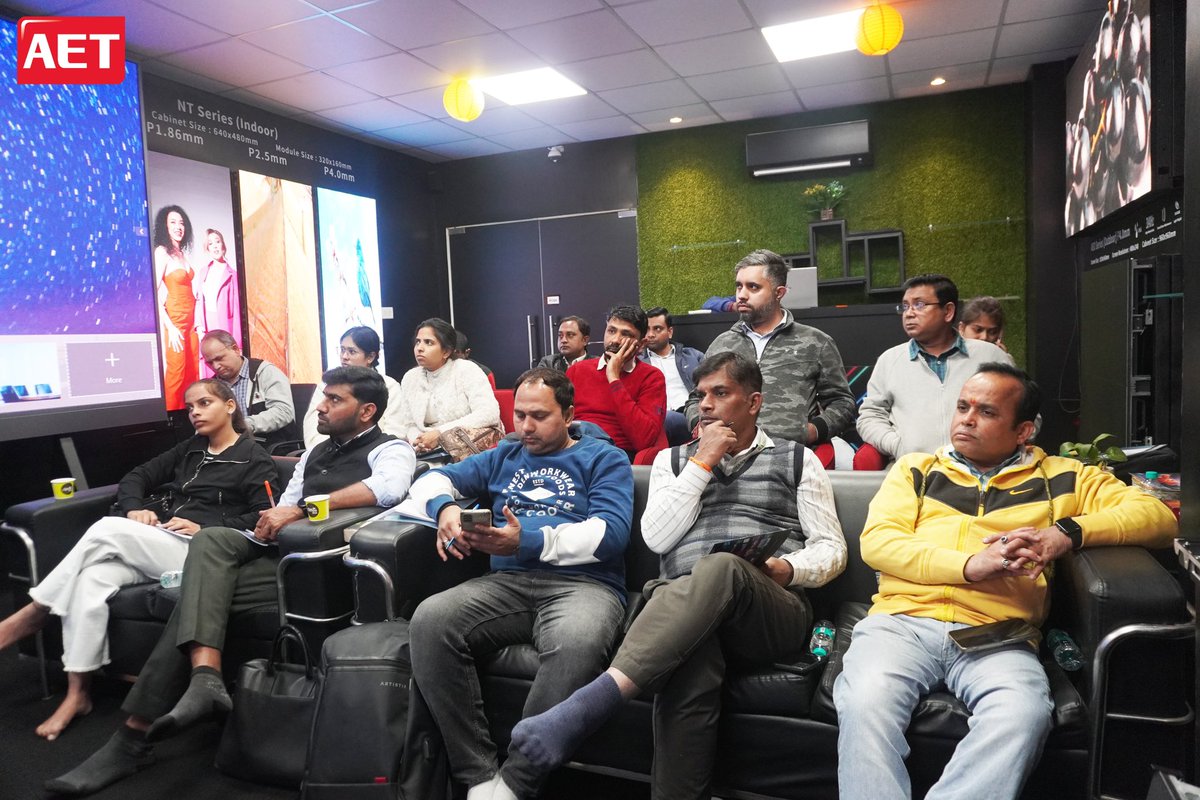 AETLEDDisplays's tweet photo. 📚 AET Learning Week at our Noida Center! Engaging sessions under AET Learning Academy &amp; AET Spark Program on LED display tech. Empowering skills, driving innovation! 🌟

#AETLearningWeek #AETDisplays #LEDTraining #InnovateWithAET #InnovateWithAET https://t.co/ao20ImUxcg