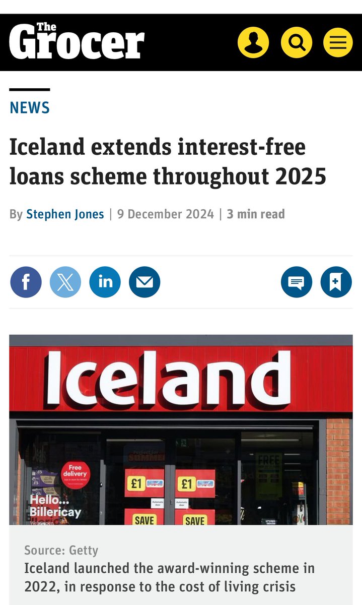 icelandrichard's tweet photo. The Iceland Food Club is back with @FairforYouCIC - applications now open for interest-free micro loans to help ease the burden for people this Christmas. We’ll open further windows during school hols in ‘25. Proud to say we’ve helped over 30,000 families save more than £2m in interest so far!