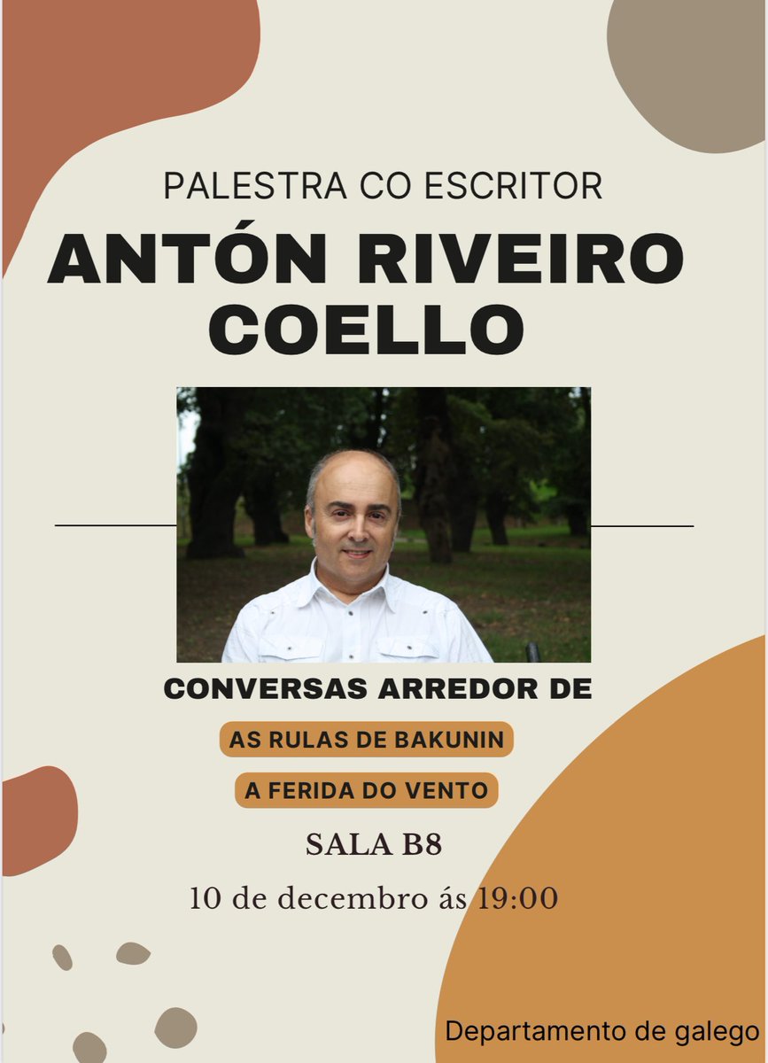 DiegoBernalRico's tweet photo. Quem estiver por Madrid pode vir à palestra que organizamos no Departamento de Galego de Jesús Maestro 😊 https://t.co/M8noHsEK0u