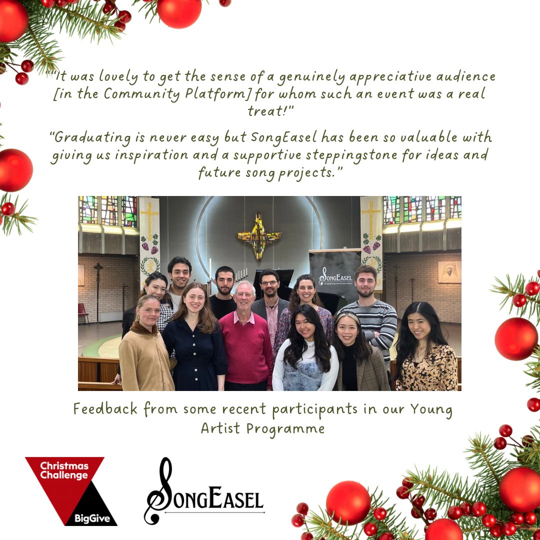 ✨It is day 7: Big Give Xmas Challenge!!✨

Only 24hours left to donate! Today we hear from Young Artists about our programme. If you feel able to support us please do so here bit.ly/3ZjhI5c - all funds will be put to good use! 

#biggive #ChristmasChallenge2024 <a href="/BigGive/">Big Give</a>