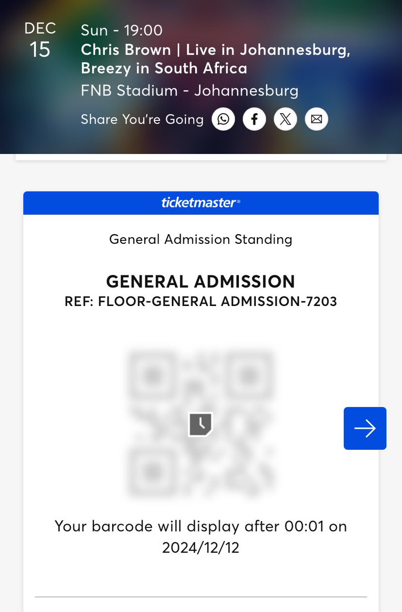 Psychiatric_OT's tweet photo. Chris Brown concert tickets for sale for the Sunday event. General access x3 for R800 each. #NationalShutdown https://t.co/E8MEQK5Skq