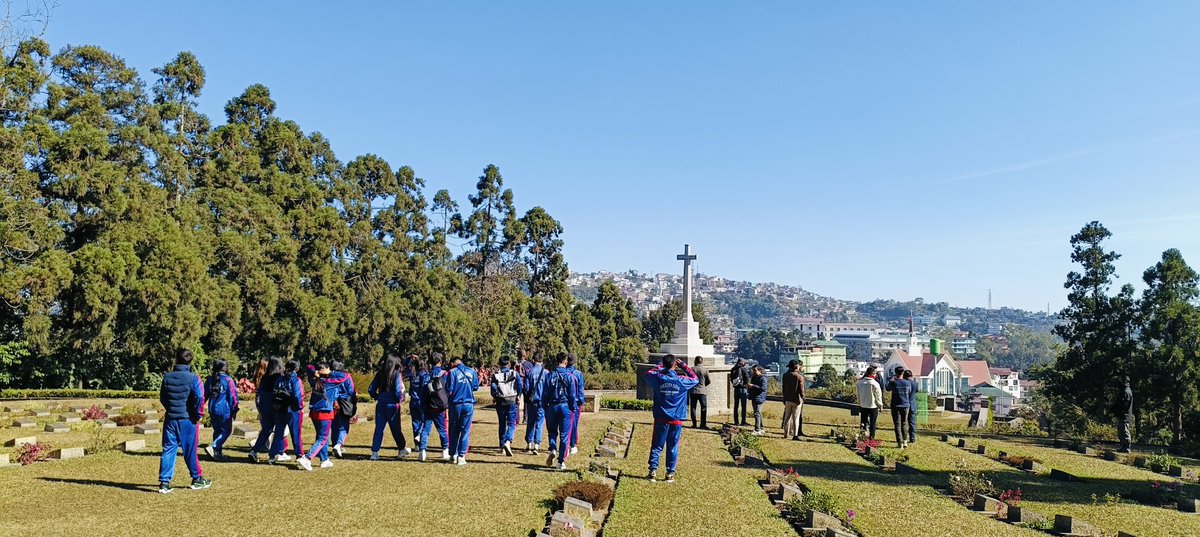 Visitors at Kohima War Cemetery.
<a href="/CWGC/">Commonwealth War Graves</a> <a href="/AAPAComms/">AAAComms</a>
