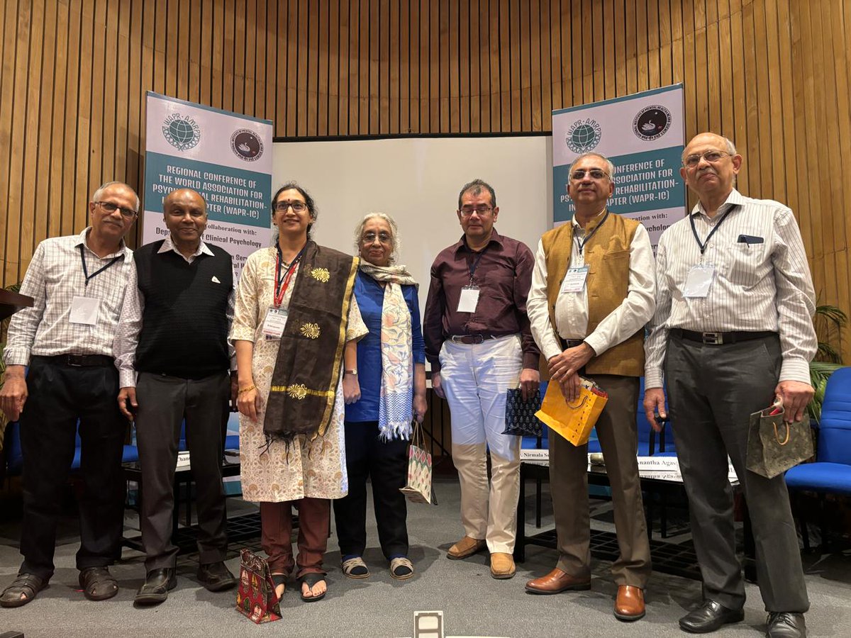 VijayNallawala's tweet image. It was an honour to be invited as Resource Person at the WAPR Conference, NIMHANS, Bengaluru, held on Dec 6th &amp;amp; 7th
(World Association for Psychosocial Rehabilitation)
Exchanged views, connected &amp;amp; reconnected with fine people in the MH health space
#Mentalhealth #livedexperience