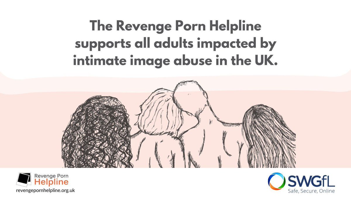 rphelpline (@rphelpline) on Twitter photo The Revenge Porn Helpline provides support for any adult living in the UK who has been impacted by intimate image abuse.
If you’ve been affected by intimate image abuse, please get in touch with us.🧡
☎️0345 6000 459
✉️help@revengepornhelpline.org.uk
💻revengepornhelpline.org.uk The Revenge Porn Helpline provides support for any adult living in the UK who has been impacted by intimate image abuse.
If you’ve been affected by intimate image abuse, please get in touch with us.🧡
☎️0345 6000 459
✉️help@revengepornhelpline.org.uk
💻revengepornhelpline.org.uk