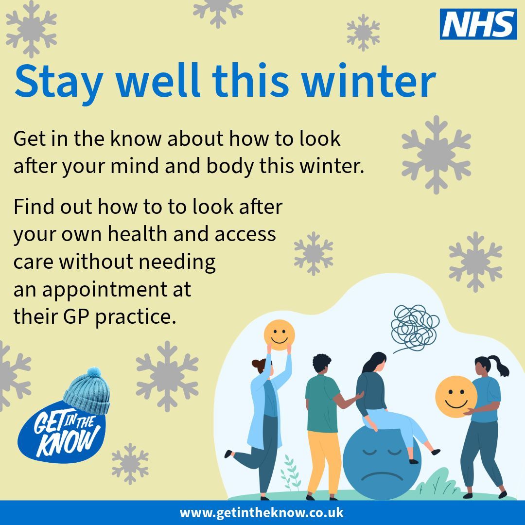 During the winter months many of us suffer with our mental health more than usual. 

If you are struggling cope, you can seek support from a number of mental health services without the need of a referral from your GP practice first.

Find out more 👇 
buff.ly/49i2LVH