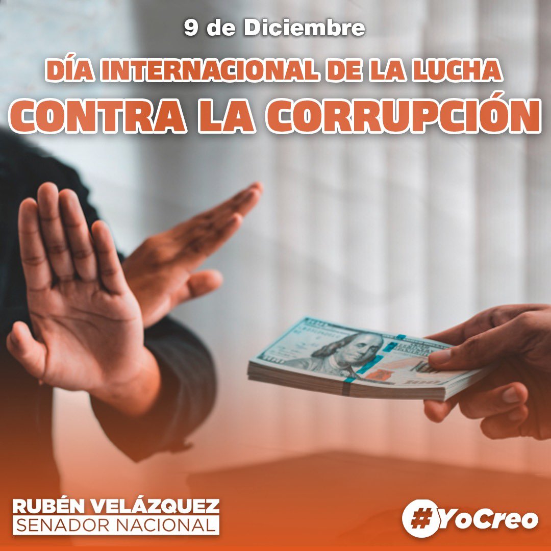 ruvelazquezpy's tweet photo. Juntos debemos luchar contra la corrupción, defendiendo la integridad y la justicia.

Por un Paraguay mejor para todos.

#BastadeCorrupcion #YoCreo #YoCreoPy

#RubénVelázquezSenador🇵🇾 https://t.co/BP28v5IIQp