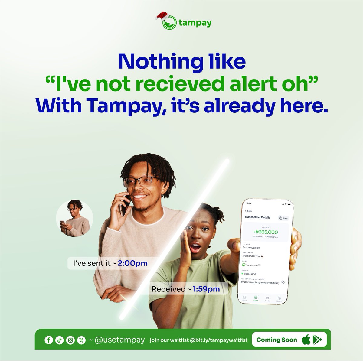 usetampay's tweet photo. Even Usain Bolt would be surprised by the speed.
#tampay #finance #usetampay #paymentsolution #fintech #monday https://t.co/4OxIeu0uRv