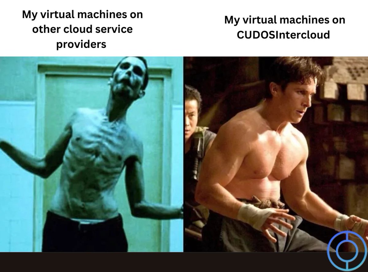 mbre_e's tweet image. My #virtualmachines after moving to @CUDOS_ #Intercloud: 🏋️‍♂️💪✨

Robust, reliable, and thriving like they just hit the #cloud gym—#NoKYC required.

Old setup: &apos;Help, I’ve fallen, and I can’t get up.&apos;
#CUDOS: &apos;Catch me if you can.&apos; 🚀

#cloudcomputing #CUDOSIntercloud #DePINs