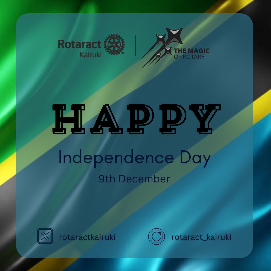 Happy independence day to our lovely Tanganyika.
Tunakupenda ❤️