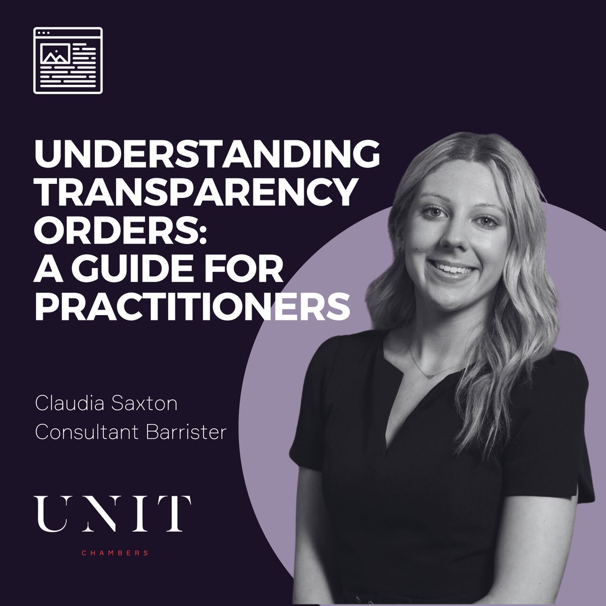 UnitChambers's tweet photo. The family courts are changing...

Claudia Saxton breaks down Transparency Orders in our latest blog:

🔹 Impacts on journalists &amp; bloggers.
🔹 Insights into the Transparency Pilot.
🔹 What it means for #FamilyLaw reform.

Read it here: https://t.co/zvJLugSNzl https://t.co/qLj3lCRexj