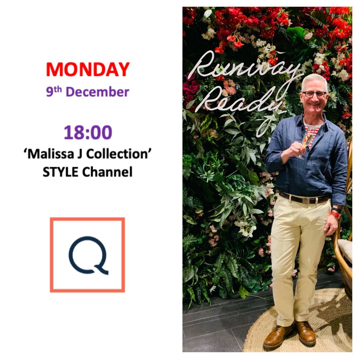 PatrickHHoy's tweet photo. TIME TO GET RUNWAY READY!
I hope you can join me today - Monday - on the @qvcuk Style Channel at 6pm (for a quick and FUN hour!) when I'll be filling in for my fabulous friend Malissa Silverman and her gorgeous Malissa Jane Collection of clothes!
#QVCUK #MalissaJCollection https://t.co/o2DqmNopNt
