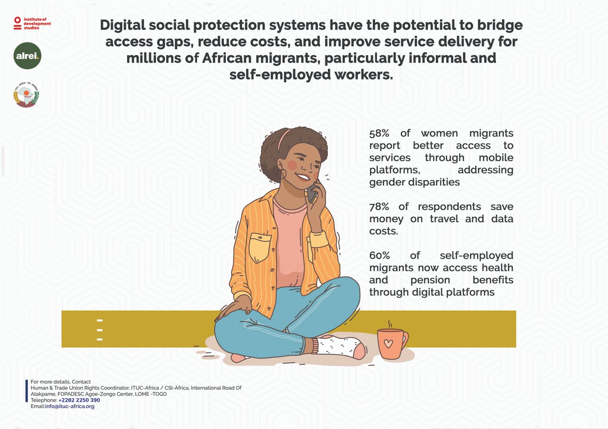 Digital social protection systems hold transformative potential for African migrants, especially those in informal and self-employed sectors. <a href="/AkhatorO/">Akhator Joel Odigie</a> <a href="/ALREI_Africa/">ALREI</a> <a href="/nkosi_alex/">Alex Nkosi</a>