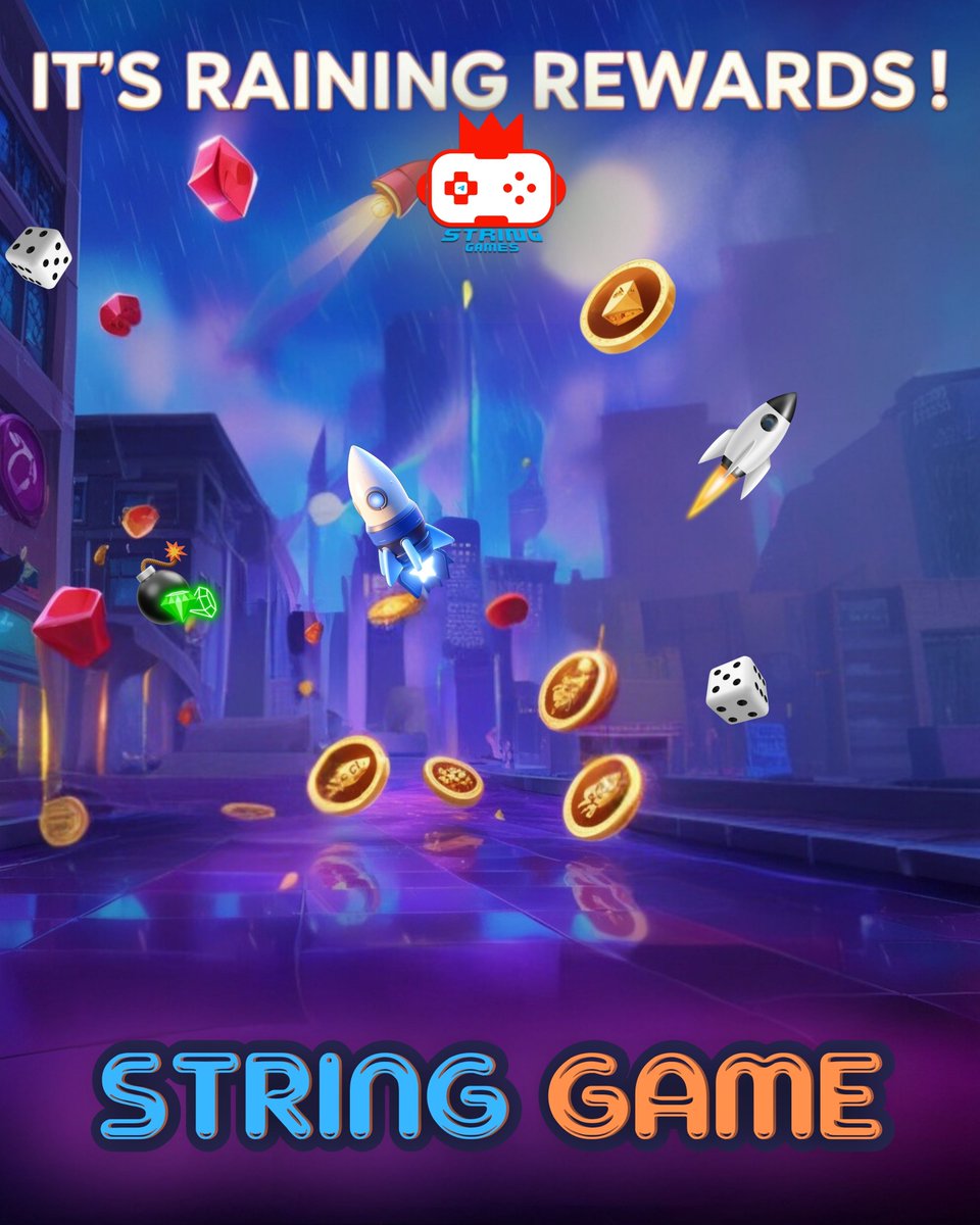 StringGames_TON's tweet image. 💰It’s Raining Rewards!☔
Jump into String Game today and grab your share of the token bounty! 🎮Play Mines, Crash, Limbo, or Dice and watch the rewards pour in. 🚀🎲💎
✨Don’t miss the rain—start earning now!
🔗 t.me/string_gamesbot
#CryptoRewards #PlayToEarn #StringGame