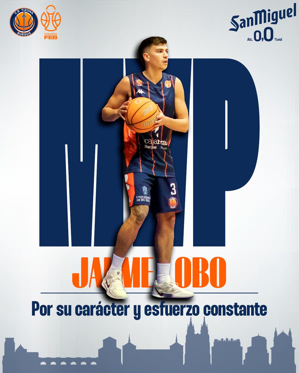 Un MVP <a href="/SanMiguel/">Cervezas San Miguel</a> en lo numérico, y en lo anímico ⭐️

<a href="/JaumeLoboM/">Jaume Lobo</a> realizó un partidazo en ataque y defensa 🔝🐺

#DisfrutamosJuntos #PrimeraFEB