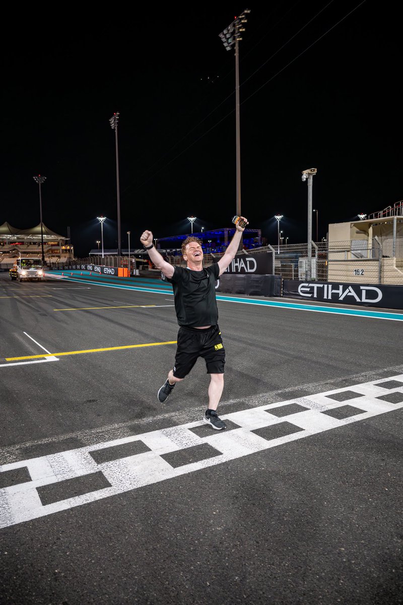 virtualstatman's tweet image. Before my second spinal surgery in April, one of the neurosurgeons said my athletic recovery goal was to be fit enough to run one lap of the Yas Marina circuit in December.  On Sunday night, 251 days after leaving the operating table, the goal of lapping Yas Marina became reality